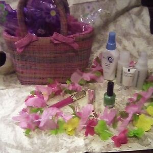 Beautiful Tote Bag With Travel Size Beauty Care.